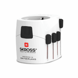 SKROSS Reiseadapter Pro, anpassbarer Adapterstecker für Reisen nach UK, Australien, China oder die USA, kompakter & sicherer Universaladapter Single Angebot bei HelloDeals