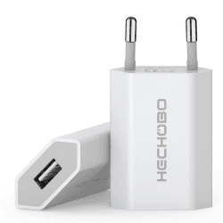 Adapter USB Steckdose, Netzteil USB Stecker- 2er Pack Adapter 5V 1A Ladegerät Universal - Charger Kompatibel mit Smartphone, iPhone, iWatch, Handy, Kamera, Tablets, MP3 usw 5w-Weiß Angebot bei HelloDeals