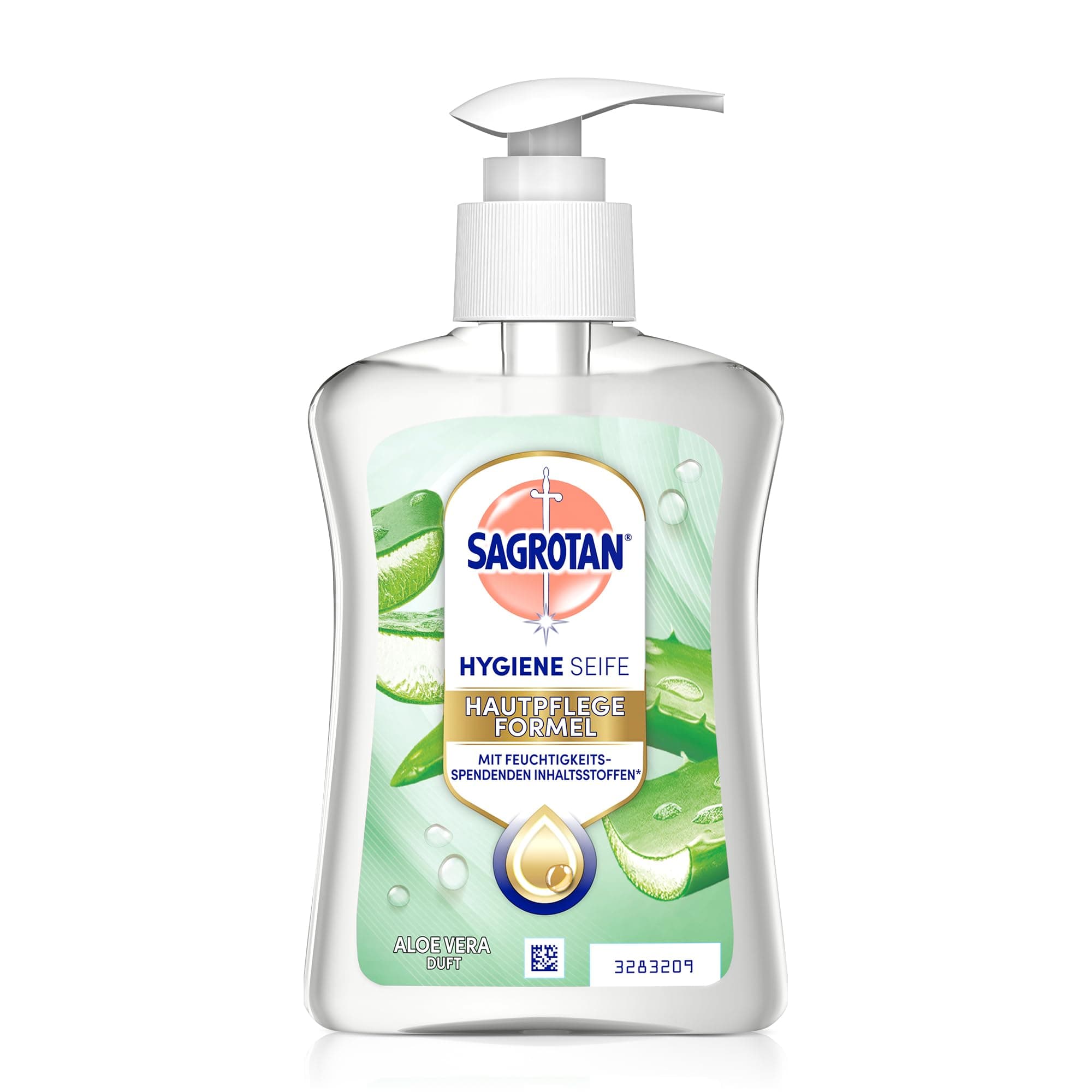 Sagrotan Handseife Aloe Vera – Feuchtigkeitsspendend und stark gegen Bakterien – 1 x 250 ml Handseife Aloe Vera 250 ml (1er Pack)