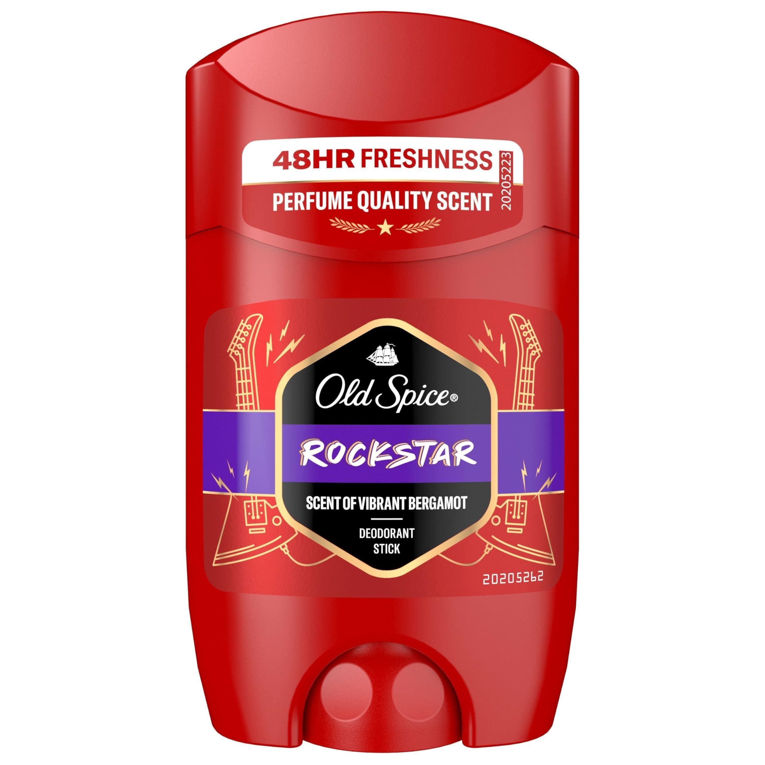 Old Spice Rockstar Deostick 50ml, 24/7 Frischhh bei Täglicher Anwendung, Langanhaltender Duft in Parfumqualität, Schützt vor Gerüchen, Ohne Aluminiumsalze