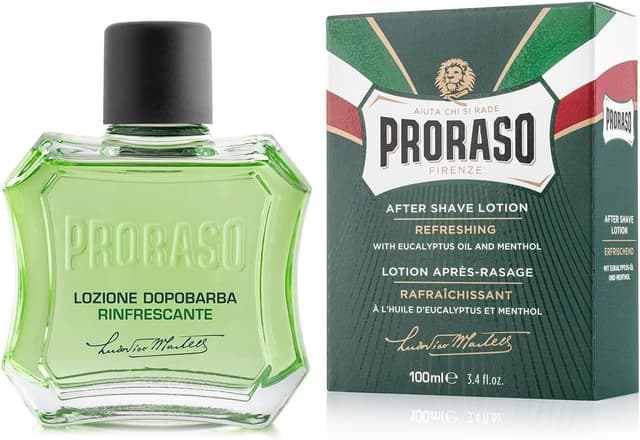 Proraso After Shave Lotion Refresh, 100 ml, Aftershave für Männer mit Eukalyptusöl & Menthol, hilft der Haut, sich nach der Rasur zu regenerieren, Made in Italy 100 ml (1er Pack)