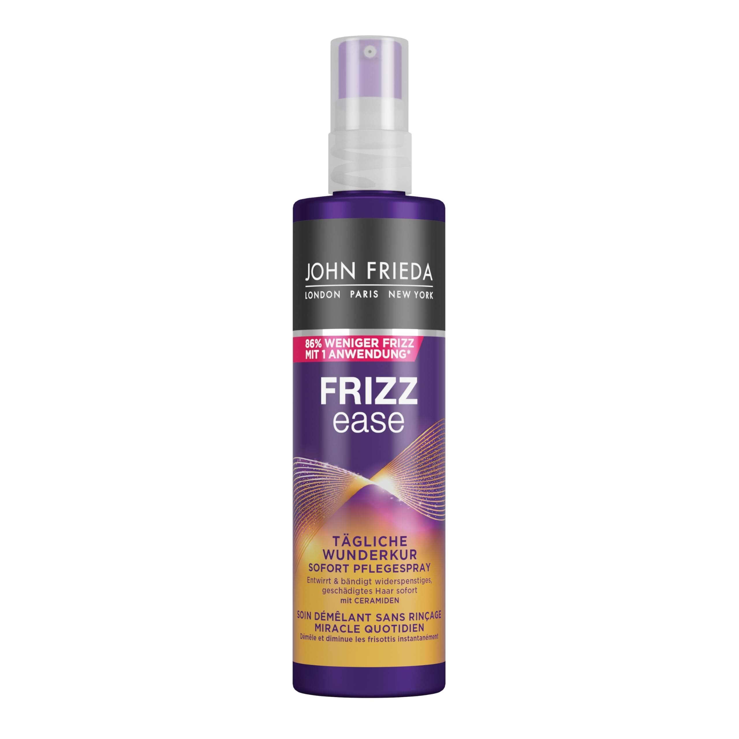 John Frieda Frizz Ease Tägliche Wunder-Kur Sofort Pflege-Spray - (200 ml) - nährt und entwirrt widerspenstiges Haar