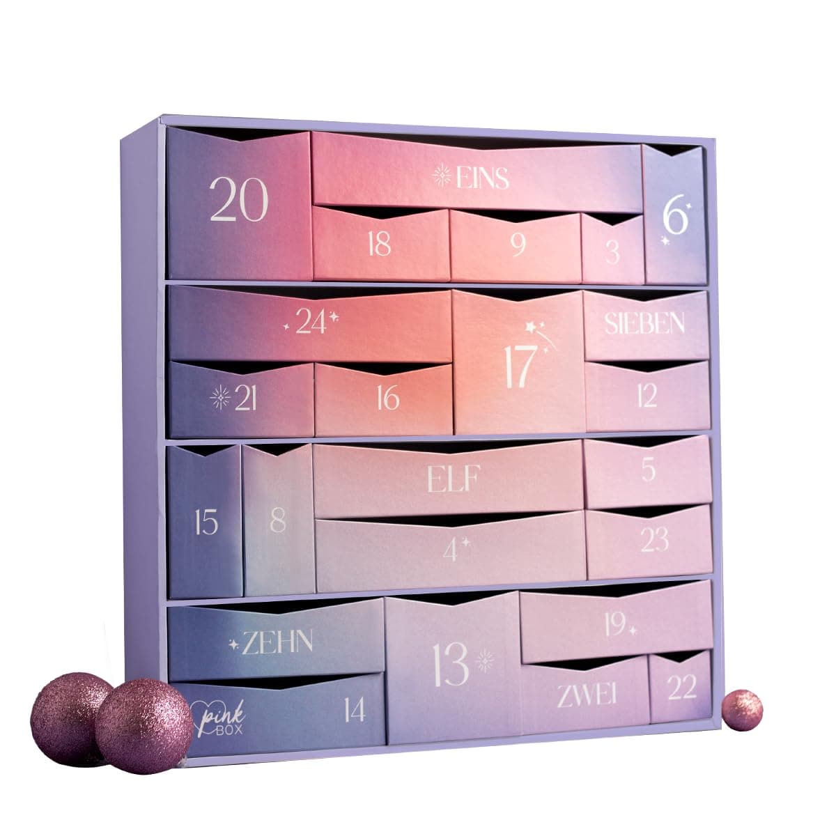 Pink Box Premium Adventskalender 2025 | 24 trendige & hochwertige Beautyprodukte im Wert von über 580 € | Der exklusive Beauty Adventskalender für junge Frauen mit Beauty-Leidenschaft