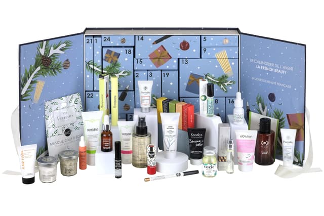 LETZTE STÜCKE La French Beauty Adventskalender – Wert 376 € – 24 französische Produkte für Gesicht, Körper, Haare, Make-up und Parfum – 18 Clean-Beauty-Marken – Hergestellt in Frankreich Limited Edition