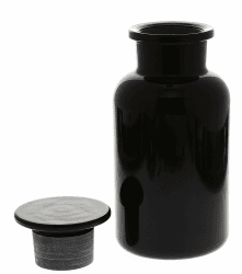 Apothekerglas Mironglas Violett-Glas, Kosmetex Apotherkerflasche mit Glasstopfen 500 ml, rund Miron Angebot bei HelloDeals
