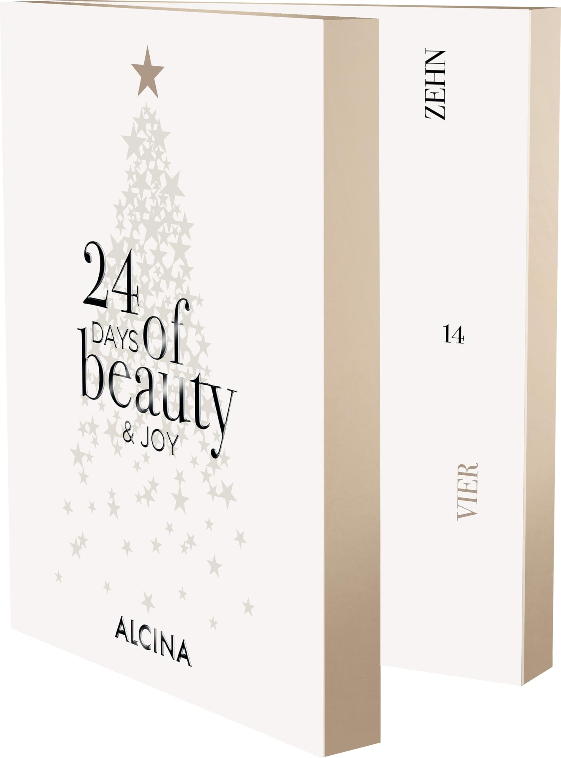 ALCINA Adventskalender '24 days of beauty & joy' beinhaltet 24 Überraschungen aus Haarpflege, Gesichtspflege und Make-up | 1 Stück