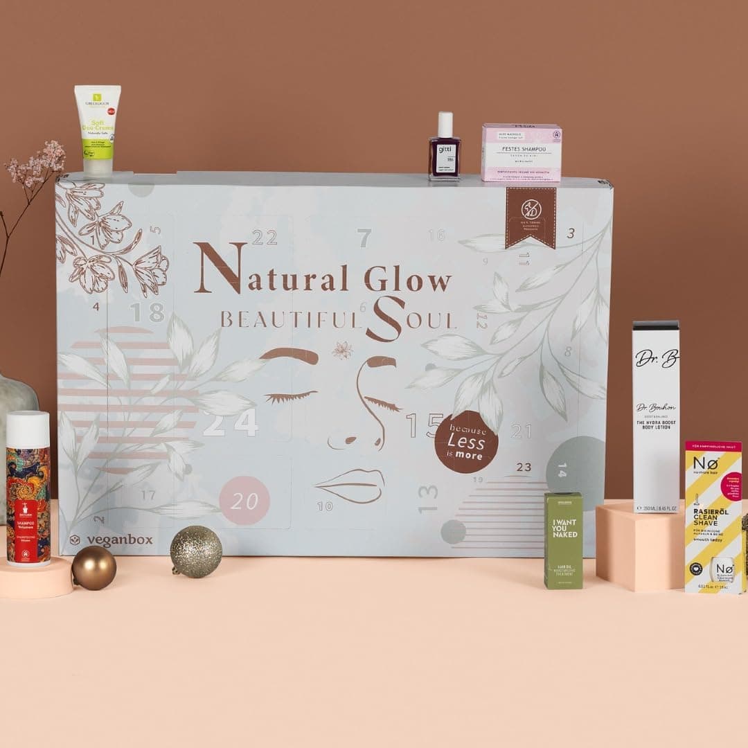 VEGAN BOX® Adventskalender Beauty 2025 | 24 Nachhaltige Beauty & Naturkosmetik Produkte | Vegan, Tierversuchsfrei & Made In Germany