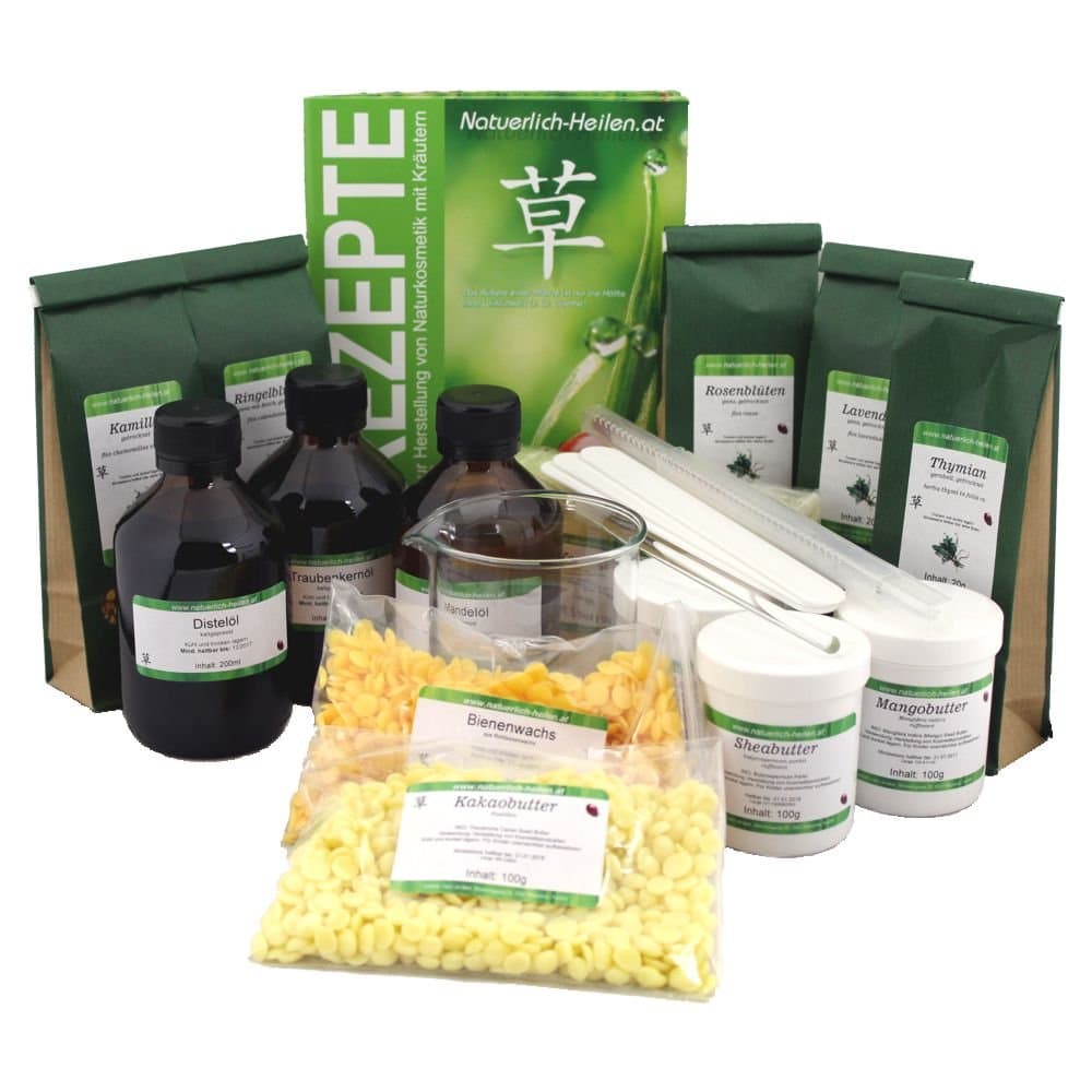 Naturkosmetik selber machen - Starterset groß - Rezepte und das wichtigste Zubehör für die optimale Herstellung Ihrer Naturkosmetik