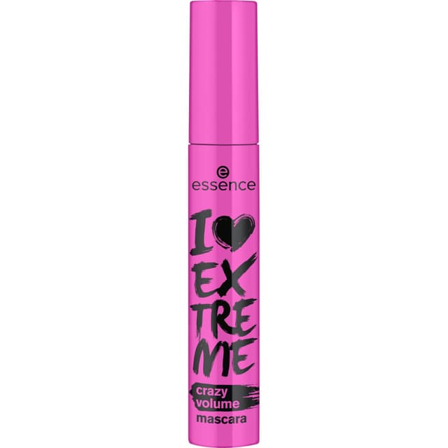 essence I LOVE EXTREME crazy volume mascara, Schwarz, langanhaltend, volumengebend, schwunggebend, verlängernd, vegan, ohne Mikroplastikpartikel, Nanopartikel frei, ohne Parfüm, 1er Pack (12ml) 12 ml (1er Pack)