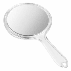 Fantasyon Handspiegel mit Griff, Doppelseitiger Handspiegel 1X/3X Vergrößerung Spiegel Kosmetikspiegel Schminkspiegel Mehrzweck Spiegel Runde Form für Damen Tägliche Make-up Angebot bei HelloDeals