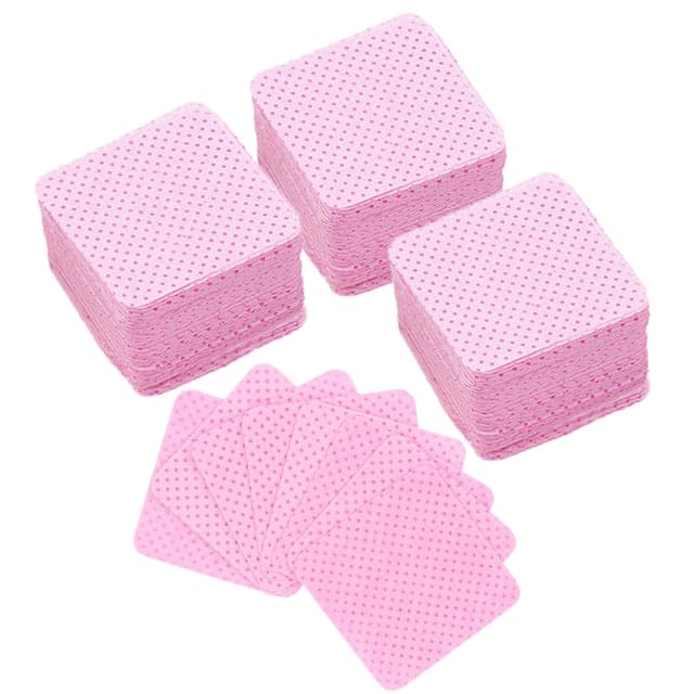 300 Stück Zelletten für Gelnägel, Fusselfreie Zelletten Nägel Zelletten Fusselfrei, Fusselfrei Nägel Wattepads,Zur Reinigung von Gelnägeln 300 pcs (Pack of 1) Rose