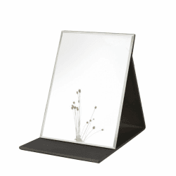 Zcooooool Großer Schminkspiegel, tragbar, Super HD, Multi-Standspiegel, Winkel, freihändig/tragbar/Tisch, klappbar, 25,4 x 17,8 cm Super Large Schwarz Angebot bei HelloDeals