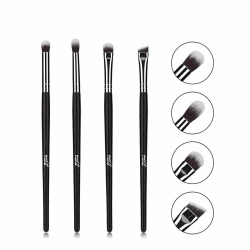 MSQ Augenpinsel Pinselset Makeup Lidschatten Pinselset Makeup Blender Pinsel Augen Blending Brush Augenpinsel Set Make up Pinsel Set Lidschattenpinsel (Silber) schwarz