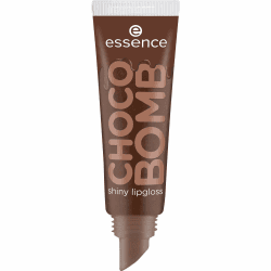 essence CHOCO BOMB shiny lipgloss, Nr. 01, Braun, natürlich, glänzend, strahlend frisch, schimmernd, vegan, ohne Konservierungsstoffe, ohne Parabene, ohne Mikroplastikpartikel, 1er Pack (10ml) 10 ml (1er Pack) 01 Chocoholic!
