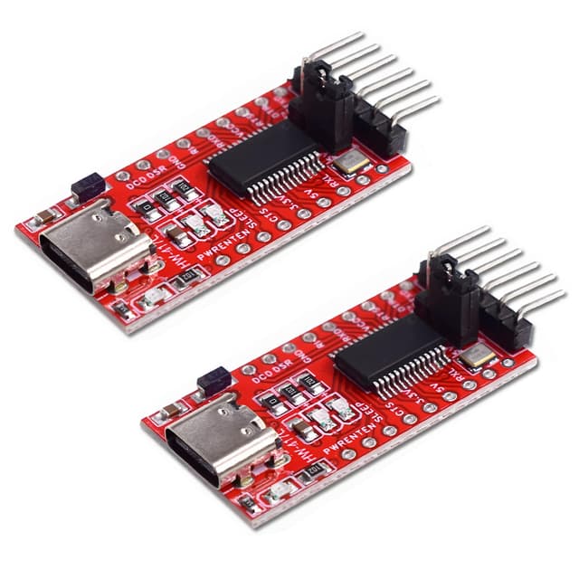 iHaospace 2 x USB C zu TTL Serial Konverter Adapter modul Serial 3,3V und 5V kompatibel mit FT232RL kompatibel mit Arduino
