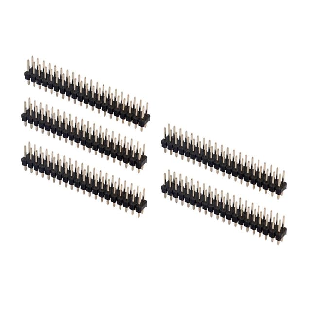 WOWOWO 5Pcs Break-Away 0,1 "2x20-Pin Strip Dual Male Header für Raspberry Pi Zero GPIO