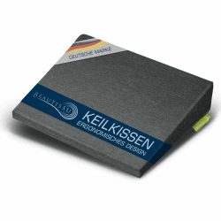 Beautissu Sitz Keilkissen formstabil Anti-Rutsch Bezug Waschbar & Reißverschluss – Ergonomisches Sitzkissen Keilkissen für Stuhl Home Office Bürostuhl Stuhlkissen Büro Anthrazit – BeauErgo Angebot bei HelloDeals