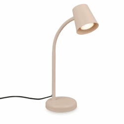 BRILONER - Schreibtischlampe mit Kabelschalter, schwenkbar, GU10, max. 9W, Tischlampe, Lampe, Nachttischlampe, Tischleuchte, Deko, Bürolampe, Leselampe Bett, Leselicht, 13x38,5 cm, Beige mit Stecker Beige Angebot bei HelloDeals