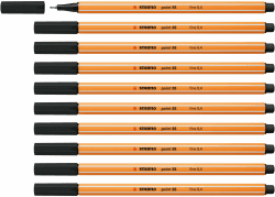 STABILO - Fineliner - point 88-10er Pack - schwarz schwarz 1 stück (10er Pack) Angebot bei HelloDeals