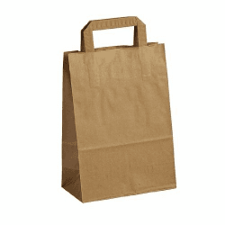250 Papiertragetaschen braun 22+11x28 Angebot bei HelloDeals
