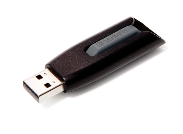 Verbatim Store 'n' Go V3 USB-Stick, USB-3.2 Gen1, 16 GB, Speicherstick mit Schiebemechanismus, USB-3 mit SuperSpeed-Schnittstelle, externer Speicher für Laptop Notebook & Co, schwarz