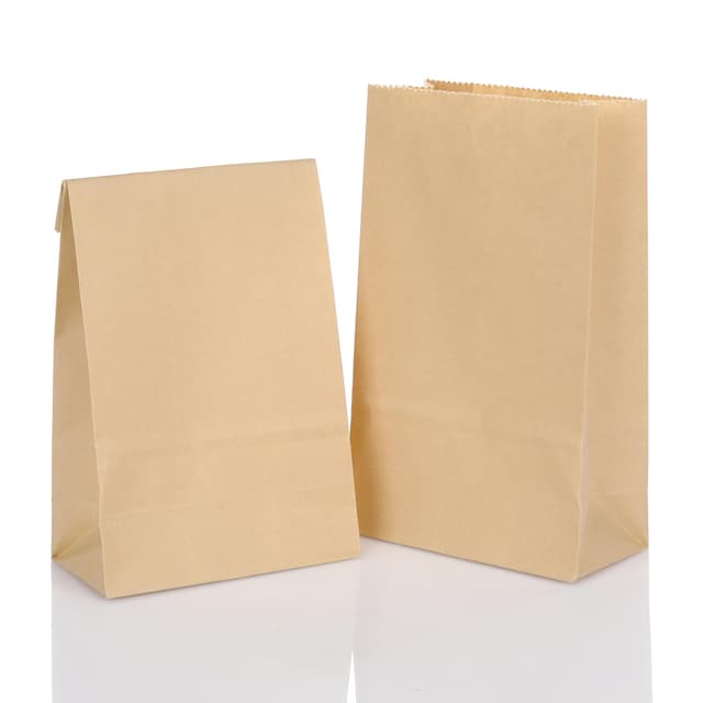 CraftWerk Kraftpapiertüten Geschenktüten klein 100 St. - Ideal als Tüte zum selber befüllen für Kindergeburtstag und DIY Adventskalender 2025 - 16 x 9 x 5 cm 1 stück (100er Pack)