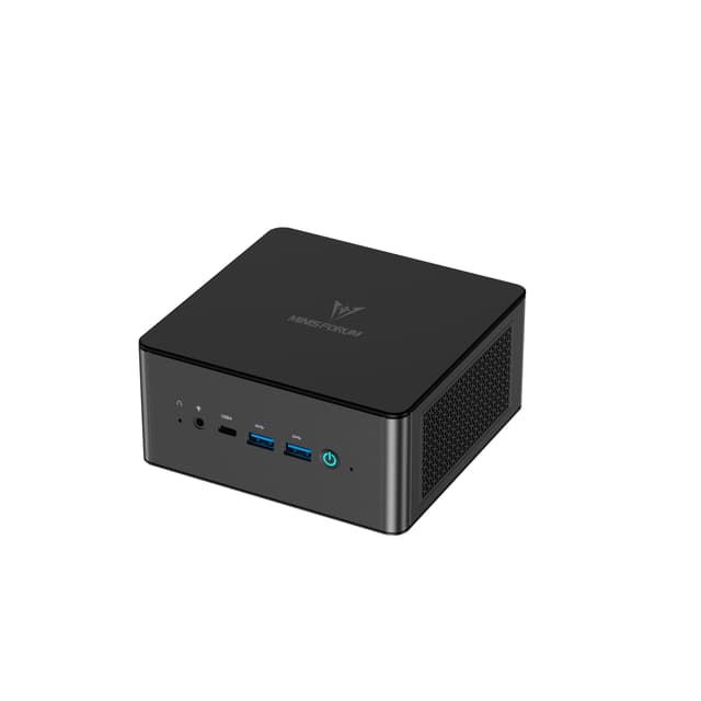 MINIS FORUM UM890 Pro Mini PC, AMD Ryzen 9 8945HS Prozessor, 8 Kerne/16 Threads bis zu 5,2 GHz, AMD Radeon 780M, 32 GB DDR5 bis zu 5600 MHz/1 TB SSD, HDMI/DP/USB4 × 2, RJ45 2,5 G × 2, Oculink Port UM890 Pro 32+1TB