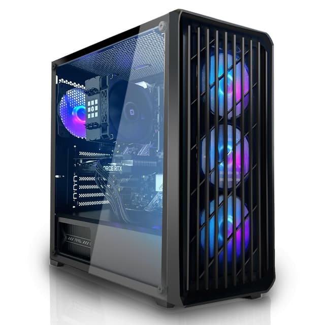 SYSTEMTREFF Basic Gaming PC AMD Ryzen 5 PRO 5655G 6x4.4GHz | AMD RX Vega 7 4K HDMI DX12 | 512GB M.2 NVMe | 16GB DDR4 RAM | WLAN Desktop Computer Rechner für Gamer, Zocker