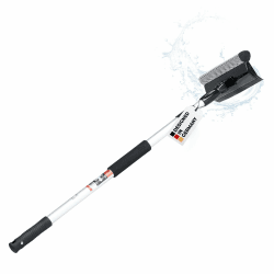 HEYNER Scheibenreiniger ausziehbar 70-125cm Fensterabzieher Abzieher & Schwamm 25cm klappbar Alu-Teleskop ergonomischer Griff Scheibenschwamm Autozubehör Angebot bei HelloDeals