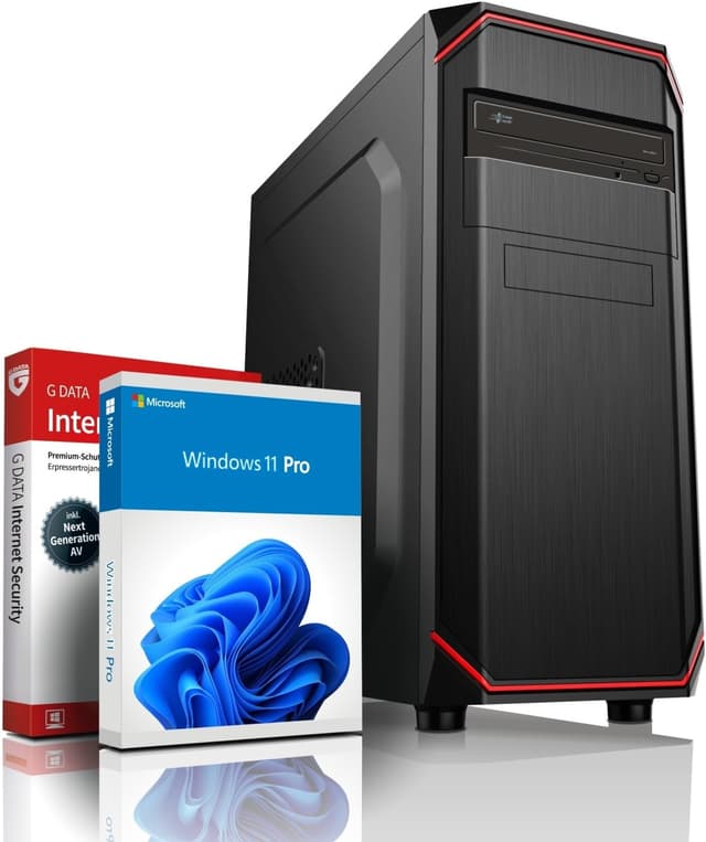 shinobee Business Office Work V3 - Intel Core i5-14400F - Geforce GTX 750 4GB - 32 GB DDR4 RAM - 1TB NVMe SSD - Windows 11 Prof.- DVD±RW - WLAN - MS Office - 3 Jahre Garantie - #8269 i5 14400F - GTX 750 - 32 GB - Win11 - DVD Intel Core i5