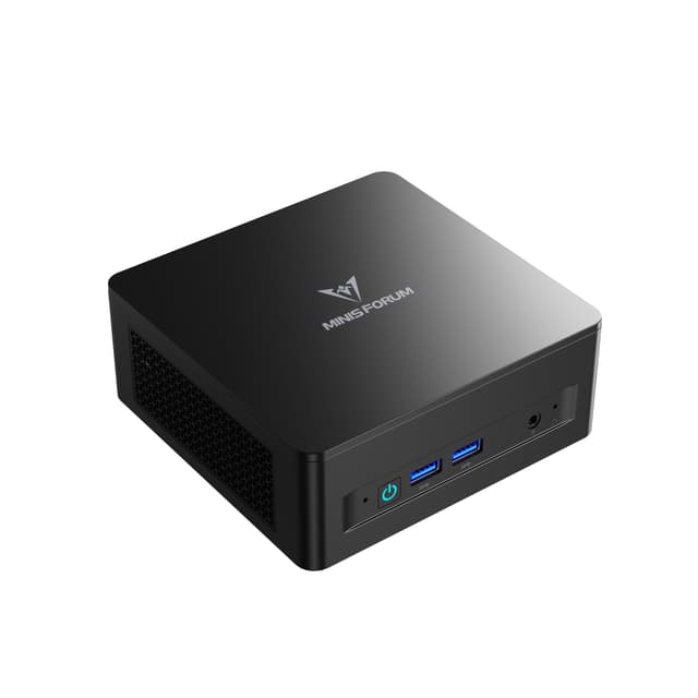 MINIS FORUM UM760 Slim Mini-PC, AMD Ryzen 5 7640HS Prozessor Mini-Computer (6C/12T, bis zu 5,0 GHz), 16 GB DDR5 RAM 1 TB PCIe 4.0 SSD, unterstützt 8K@60Hz HDMI 2.1/USB4-Ausgang, WIFI6E/BT5.2 UM760 Slim 16/1T