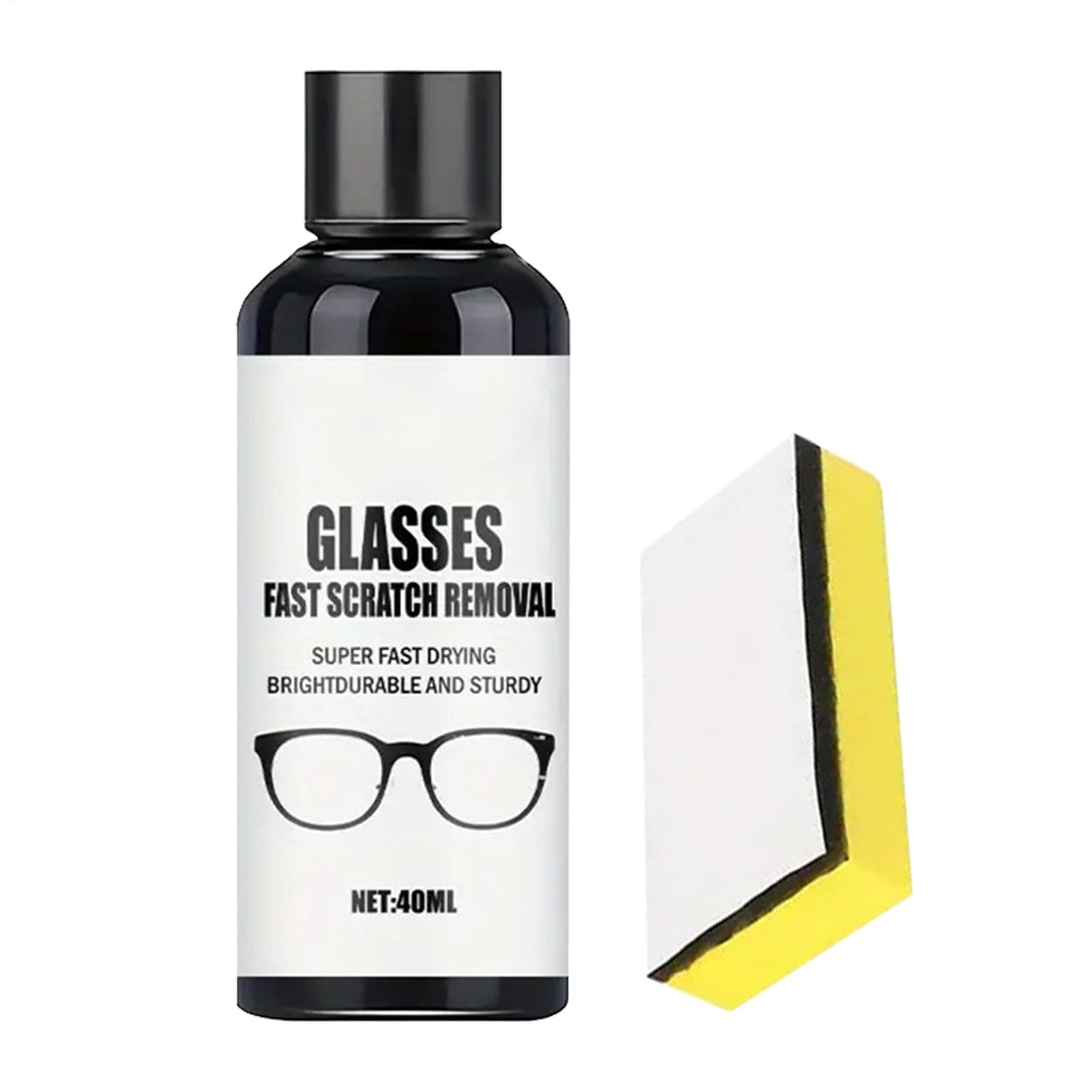 Kratzer Entferner | 40ml Politur Für Kratzer Auf Brillengläsern Und Oberflächen | Reiniger Mit Für Kunststoff Vergilbte Türen Displays Windschutzscheiben Vitrinen Spiegel Haushalt Auto