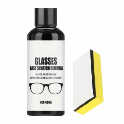 Kratzer Entferner | 40ml Politur Für Kratzer Auf Brillengläsern Und Oberflächen | Reiniger Mit Für Kunststoff Vergilbte Türen Displays Windschutzscheiben Vitrinen Spiegel Haushalt Auto Angebot bei HelloDeals