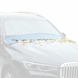 Qutalmi Autoblatt-Schutz, Windschutzscheibenabdeckung, Schutz gegen Laub Wasserfest für Frauen Männer Winter Herbst Schnee PKW SUV LKW Angebot bei HelloDeals