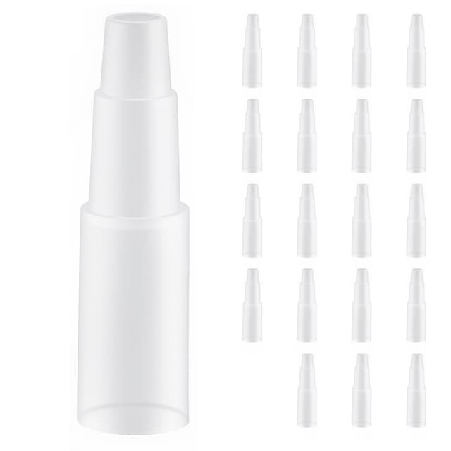 Milduall Mundstücke für Alkoholtester, Packung mit 20 Promilletester-Mundstücken, 20er Mundstück per Packung