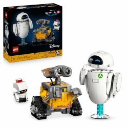 LEGO ǀ Disney and Pixar Wall-E und EVE - Kontruktionsspielzeug für Erwachsene - DIY Set zum Basteln - Baumodell mit M-O & Hal Figuren - Deko zum Bauen - Kreatives Geschenk für Männer und Frauen 43279 Angebot bei HelloDeals