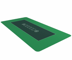 Bullets Playing Cards, Profi Pokermatte grün in 160 x 80cm eigenen Pokertisch, Deluxe Pokertuch Tischunterlage, Pokerteppich, Pokertischauflage Tischunterlage 160x80cm grün Angebot bei HelloDeals