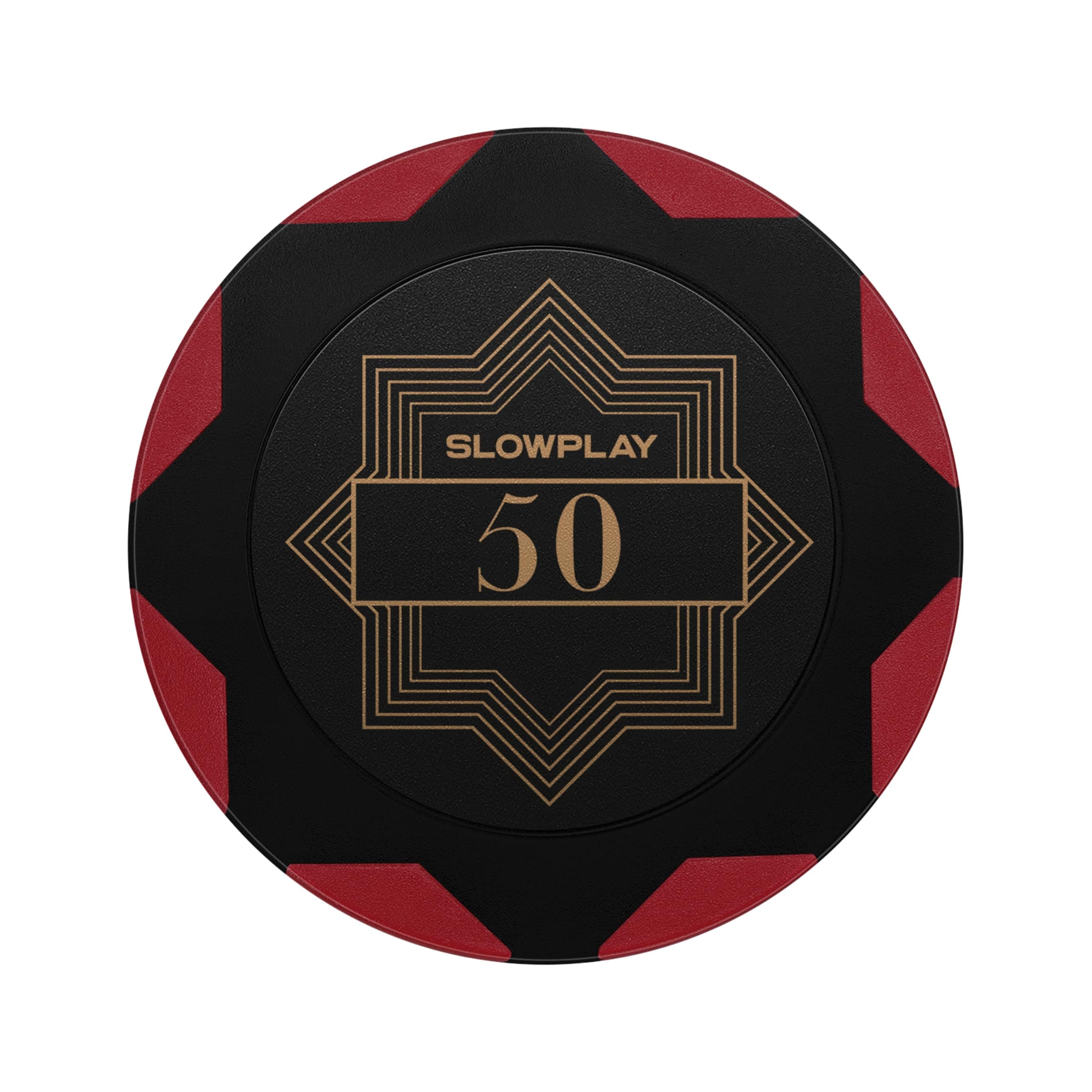 SLOWPLAY Nash Pokerchips aus Ton, 50 Clay Poker Chips Metallkern 14g| für Poker Texas Hold`em | Jetons Casino mit Erstklassiger Verarbeitung und elegantem Design (Wert 50) Angebot bei HelloDeals
