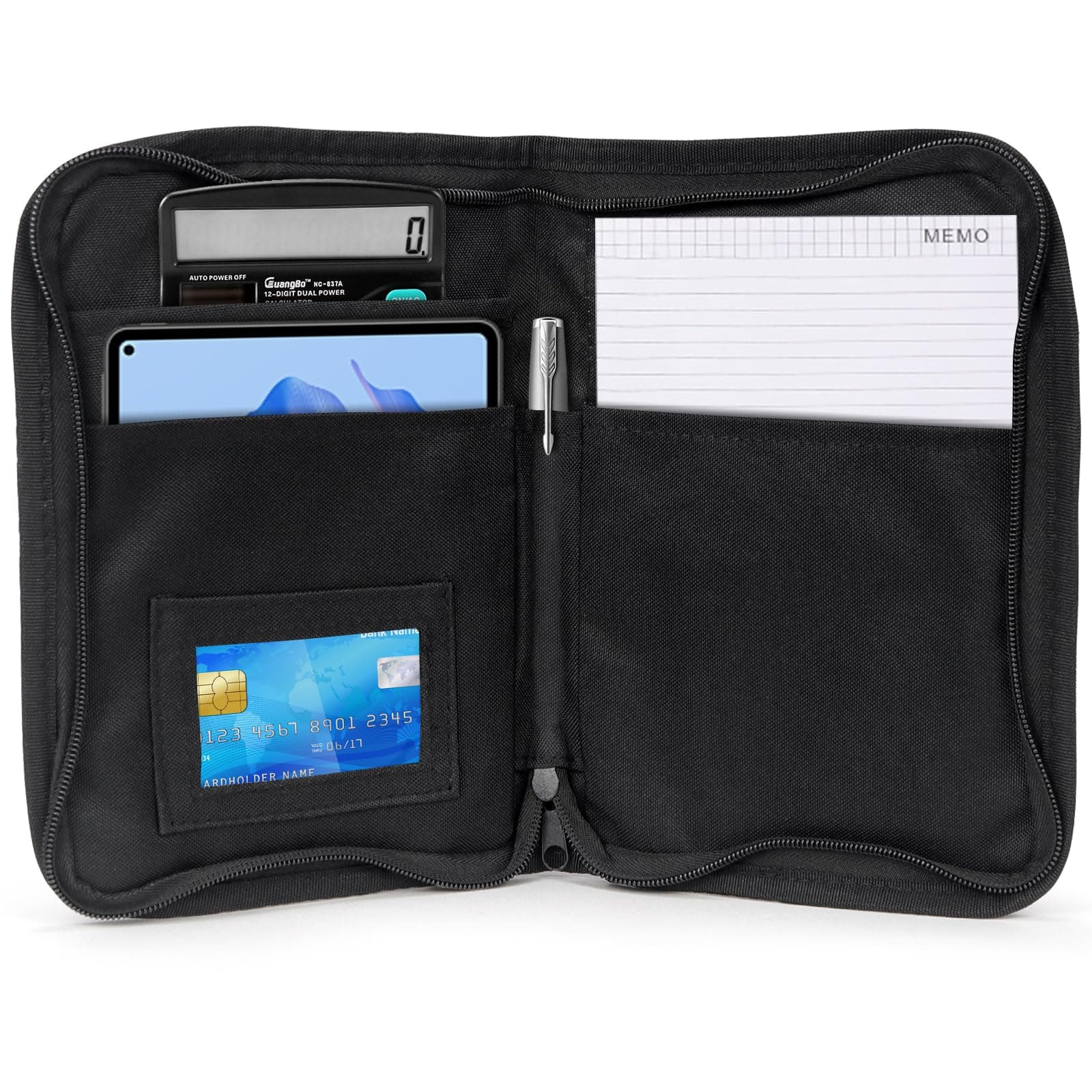 ZUZGO Fahrzeugmappe A5 Dokumentenmappe Auto Bordmappe Handschuhfach Organizer Auto Angebot bei HelloDeals
