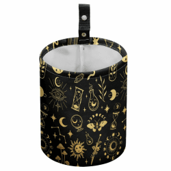 DELORIGIN Divination Magic Auto Mülleimer Wasserdicht Zum Aufhängen An Der Autositzlehne Zusammenklappbarer Mülleimer Für Fahrzeugküche Und Camping Divinationsmagie Angebot bei HelloDeals