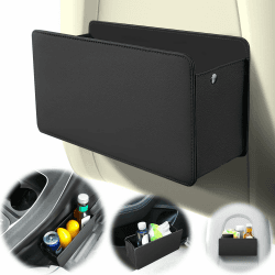 GOWODOOO Mülleimer für auto,Nappa leder Auto Mülleimer zur Aufbewahrung von Snacks,Schlüsseln,Mobiltelefonen und anderen kleinen Notwendigkeiten an der Seite der Autotür Angebot bei HelloDeals