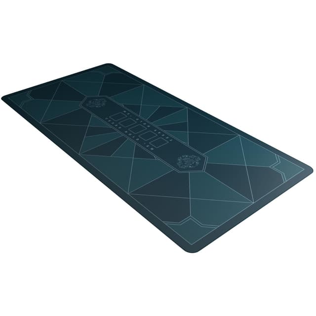 Bullets Playing Cards, Pokermatte, Paulie Design, rechteckig, Blau/Grau, 200 x 100cm Blau/Grau 200 x 100cm