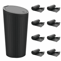 Auto Mülleimer mit Deckel 1 Stück + 8 Müllbeutel – Mini Mülleimer für Auto, Getränkehalter, Wasserdicht & Geruchshemmend, für Auto, Zuhause, Büro, Schlafzimmer Angebot bei HelloDeals