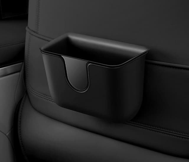 Qirc Auto-Mülleimer, wasserdicht und auslaufsicher, Auto-Mülleimer, neues Schicht-Design, hängender Mülleimer für die Rückseite des Autos, tragbarer Fahrzeug-Mülleimer, ideal für SUV, LKW, Van Schwarz