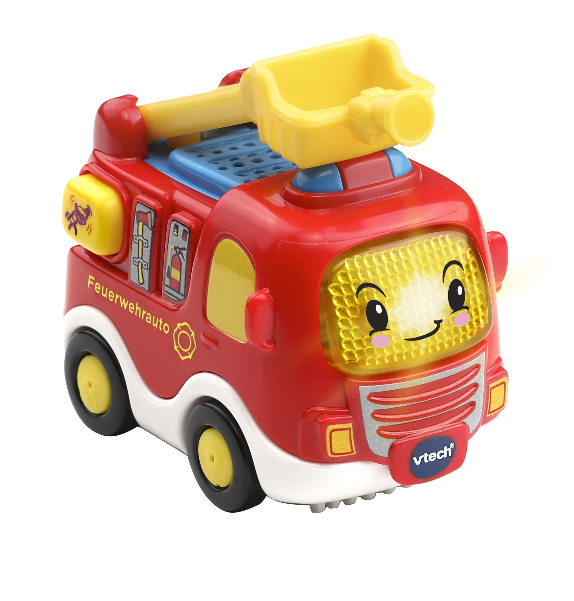 Vtech TUT TUT Baby Flitzer - Feuerwehrauto – Spielzeugauto mit Musik, aufleuchtender Taste, spannenden Sätzen und Geräuschen – Für Kinder von 1-5 Jahren Modern