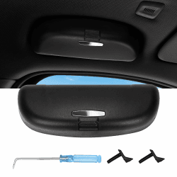 aleawol Auto Brillenetui Kompatibel mit Audi A3 8V A4 B8 B9 A5 A6 C7 C8 Q3 8U Q7 S3 S4 S5 Sonnenbrillenhalter Auto Brillenhalter Aufbewahrungsbox (Schwarz) Angebot bei HelloDeals