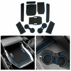 CDEFG Kompatibel mit Renault Austral E-Tech Hybrid 2022-2024 2025, Gummimatten Mittelkonsole Antirutschmatten rutschfest Becherhalter Gummi Matte Armlehne Austral E Tech 2025 Zubehör (Blau) Angebot bei HelloDeals