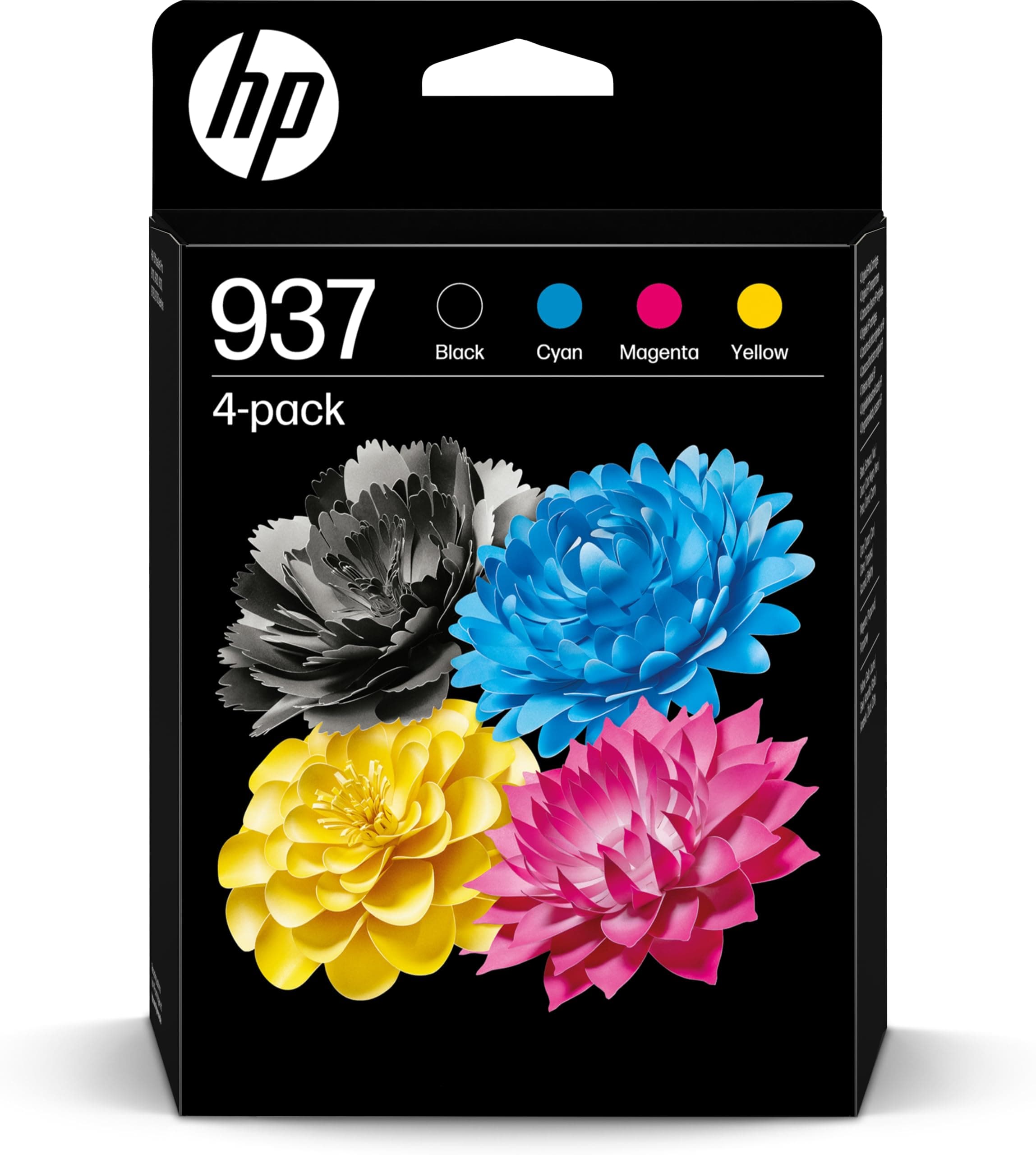 HP 937 (6C400NE) Multipack Original Druckerpatrone, Schwarz + Farben, 1xSchwarz, 1xCyan, 1xMagenta, 1xGelb für OfficeJet Pro 9720e; 9730e All-in-One Großformatdrucker; HP OfficeJet Pro 91xx Drucker Angebot bei HelloDeals