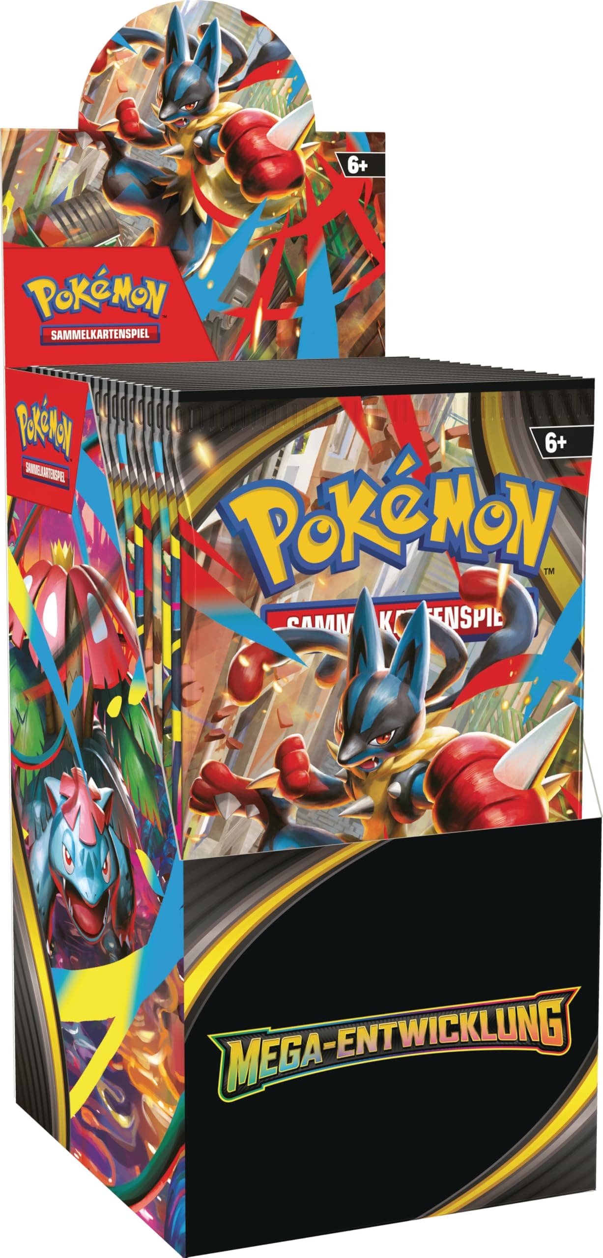 Pokémon-Sammelkartenspiel: Boosterpack-Display Mega-Entwicklung (enthält 18 Boosterpacks) Angebot bei HelloDeals