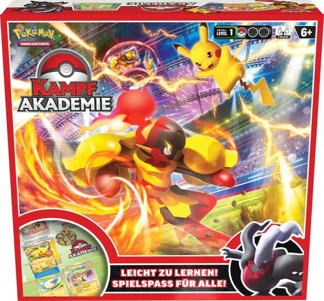 Pokémon-Sammelkartenspiel: Kampfakademie (Pikachu-ex, Crimanzo-ex & Darkrai-ex)